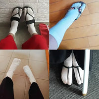 1-5Pairs Five/Two Fingers Toe Socks Breathable Autumn Socks Unisex Sports Running Absorb Sweat Antibacterial Mid-calf Socks 2025