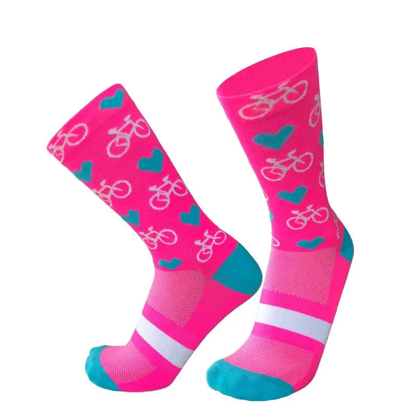 1/4Pairs New Professional Outdor Men Women Sport Socks Running Sports Fitness Cycling Socks Mesh Fast Drying Elastic Hiking Sox