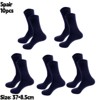 5Pairs/Set Mens Business Fashion Long Socks High Quality Cotton Crew Stocking Black Cool Breathable Male Casual Chinel Dot Socks