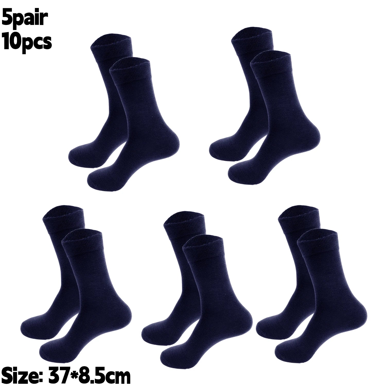 5Pairs/Set Mens Business Fashion Long Socks High Quality Cotton Crew Stocking Black Cool Breathable Male Casual Chinel Dot Socks