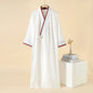 2025 New Japanese Kimono Robe Spring/Summer Men Nightgown 100% Cotton Large Size Bathrobe Men's Mid Length Home Robes Pajamas