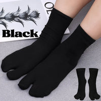 1-5Pairs Five/Two Fingers Toe Socks Breathable Autumn Socks Unisex Sports Running Absorb Sweat Antibacterial Mid-calf Socks 2025
