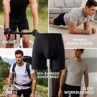 95% Bamboo Fiber 5% Spandex Multipack Men's X-length Long Leg Boxer Classic Design Comfortflex Waistband Underwear Man Sports XL