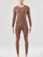 Autumn and Winter Men's Thermal Underwear Set - Semi-Transparent Comfortable Stretch Warm Top and Pants