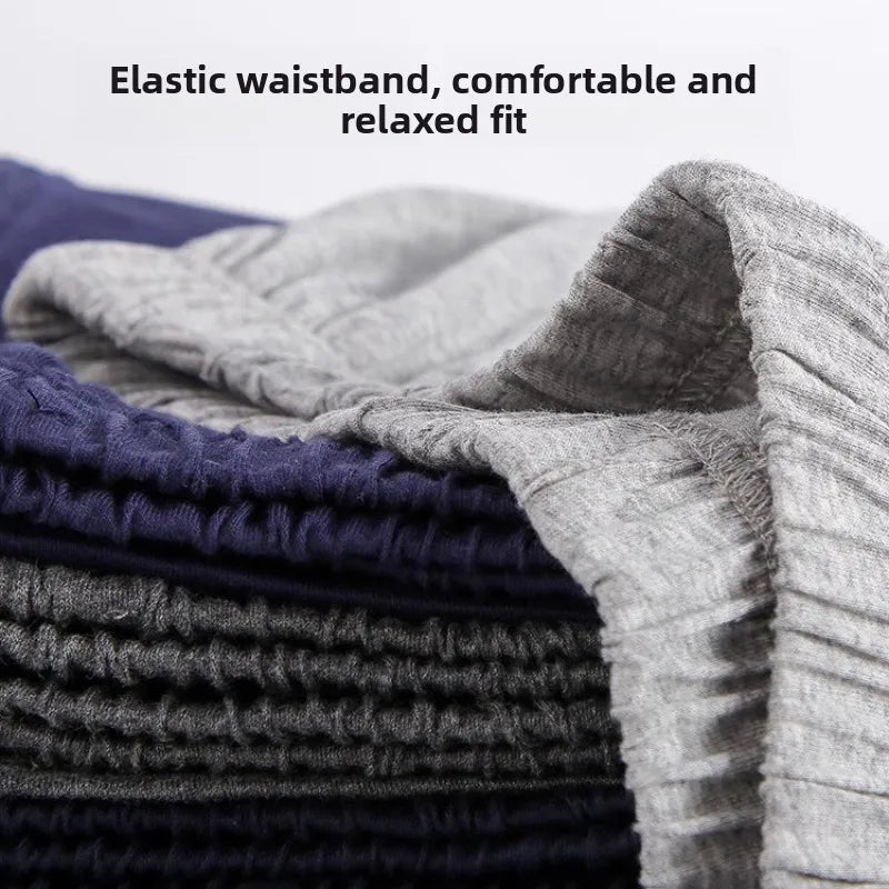 Men's Pajama Pants Modal Home Pants Thin Casual Loose Elastic Sports Morning Exercise Pants Simple Casual with Pocket Gray Soft
