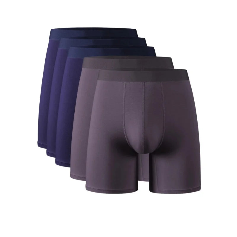 95% Bamboo Fiber 5% Spandex Multipack Men's X-length Long Leg Boxer Classic Design Comfortflex Waistband Underwear Man Sports XL