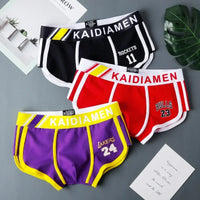 3 Pieces Mens Boxer Shorts 2024 New Multicolor Cotton Mens Underwear Boxer Summer Mid Waist Underpants Breathable Men's Panties