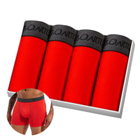 4pcs Cotton Men's Panties Sexy Boxers For Man Trunk High Quality Mens Boxer Underwear Family Male Underpants Gift Calecon