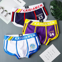 3 Pieces Mens Boxer Shorts 2024 New Multicolor Cotton Mens Underwear Boxer Summer Mid Waist Underpants Breathable Men's Panties