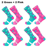 1/4Pairs New Professional Outdor Men Women Sport Socks Running Sports Fitness Cycling Socks Mesh Fast Drying Elastic Hiking Sox