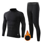 Fleece Underwear Men's Winter Thermal Shirt Pants First layer Long johns Warm Sweat Suit Compression Base Layer Sports tights