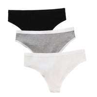 3 pairs of mixed black and white grey base all comfy briefs briefs girls cotton large size underwear