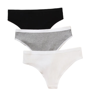 3 pairs of mixed black and white grey base all comfy briefs briefs girls cotton large size underwear