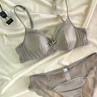 French Thin Cup Lingerie Set Sexy Lace Bras High Quality Women Underwear Wireless Push Up Brassiere Breathable Bras Panties Set
