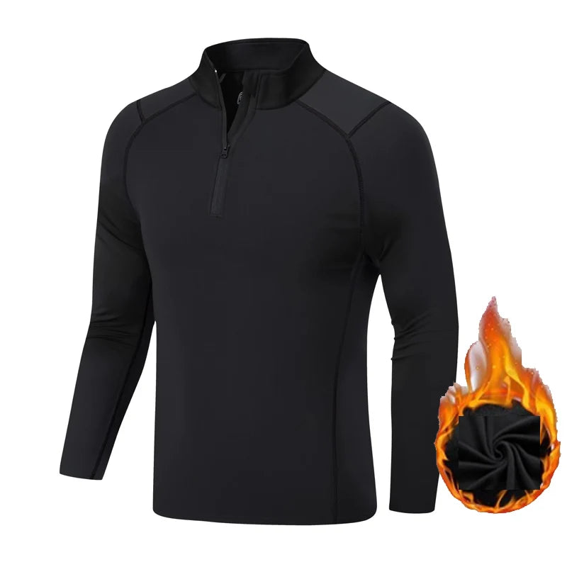 Fleece Underwear Men's Winter Thermal Shirt Pants First layer Long johns Warm Sweat Suit Compression Base Layer Sports tights