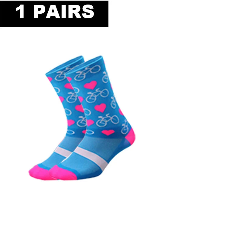 1/4Pairs New Professional Outdor Men Women Sport Socks Running Sports Fitness Cycling Socks Mesh Fast Drying Elastic Hiking Sox