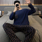 Autumn Cotton Pijama for Men Plus Size 3XL Lounge Pyjamas Set Male 2 Pieces Set Sleepwear Sleeping Top Pant Home Suit 2022