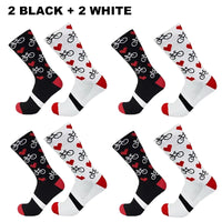 1/4Pairs New Professional Outdor Men Women Sport Socks Running Sports Fitness Cycling Socks Mesh Fast Drying Elastic Hiking Sox