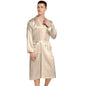 Burgundy Bridegroom Wedding Robe Long Kimono Bathrobe Gown with Pocket Belt Spring Summer Sleepwear Homewear Satin Loungewear