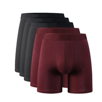 95% Bamboo Fiber 5% Spandex Multipack Men's X-length Long Leg Boxer Classic Design Comfortflex Waistband Underwear Man Sports XL