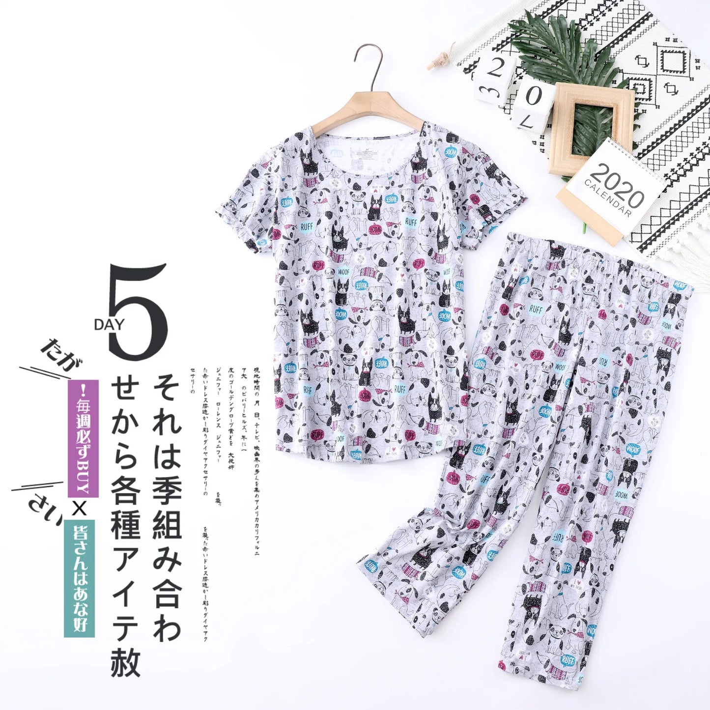 Pajama Sets for Women Summer Short Sleeve Plus Size Lightweight Sleepwear Suit Cute Fresh Homewear 2pcs Suits