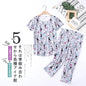 Pajama Sets for Women Summer Short Sleeve Plus Size Lightweight Sleepwear Suit Cute Fresh Homewear 2pcs Suits