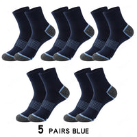 High Quality Lot Men's Socks Casual Breathable Run Sports Socks 5 Pairs Male Cotton Socks Winter Black Socks Men Large size38-45