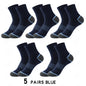 High Quality Lot Men's Socks Casual Breathable Run Sports Socks 5 Pairs Male Cotton Socks Winter Black Socks Men Large size38-45