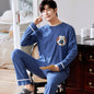 Autumn Cotton Pijama for Men Plus Size 3XL Lounge Pyjamas Set Male 2 Pieces Set Sleepwear Sleeping Top Pant Home Suit 2022