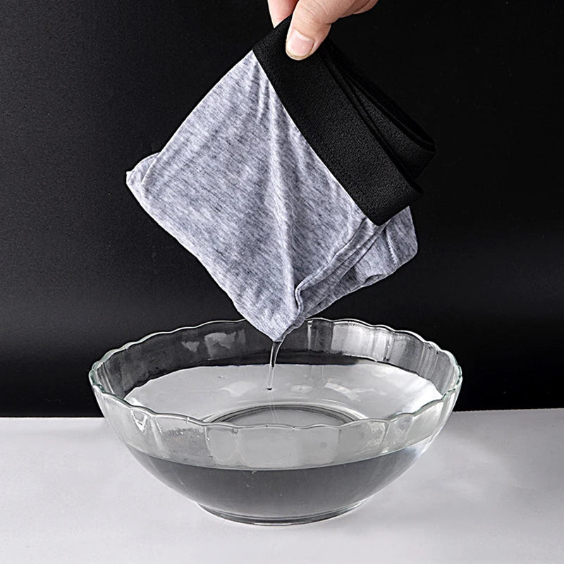10 Pcs Antibacterial Breathable Plus Size MEN'S Shorts Underwear Europe And America Size MEN'S Solid Color Sexy Boxer Underwear