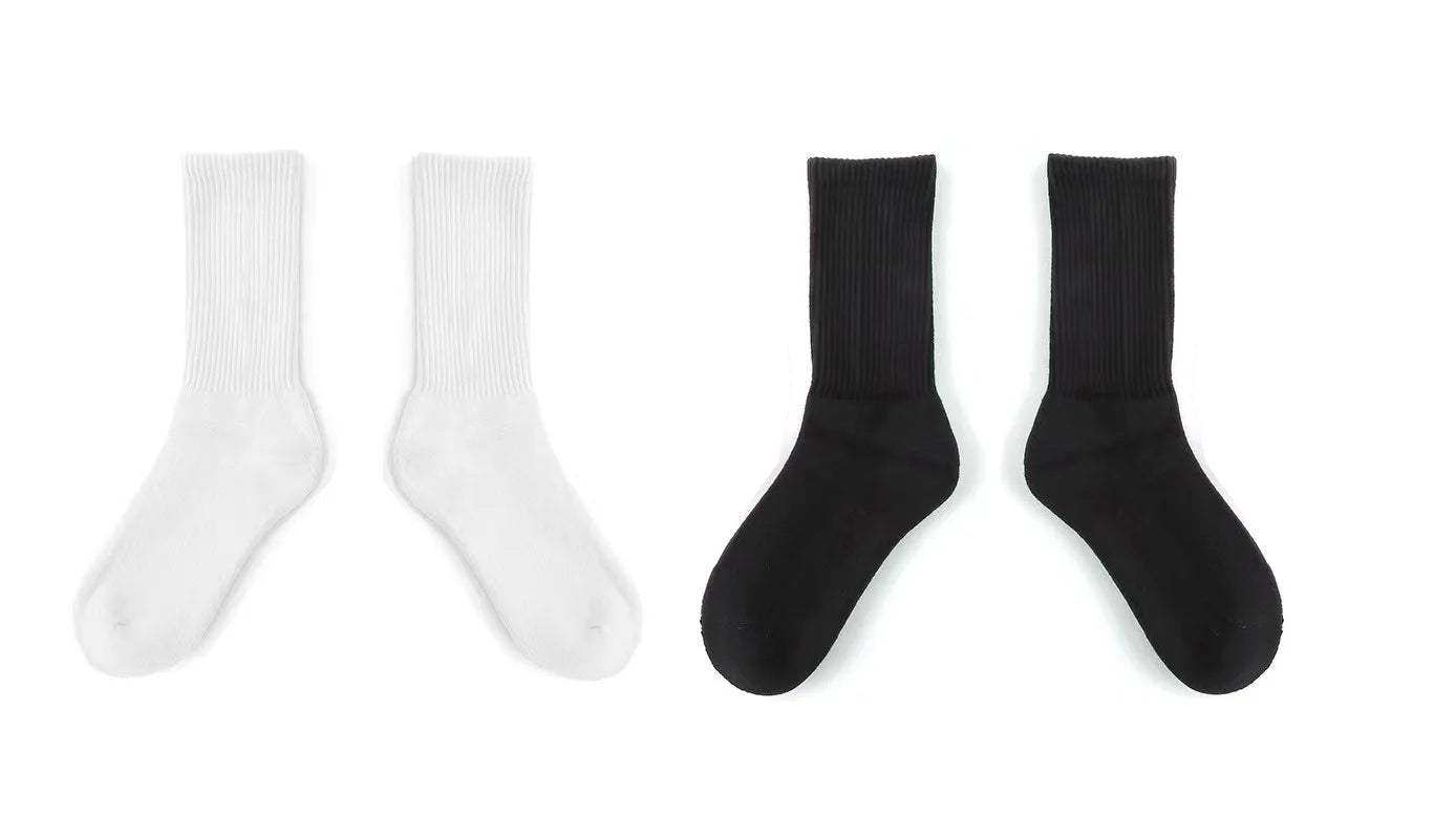5pairs 2026 NO MOQ Custom Embroidered Mens Crew Unisex Basketball Sport Cotton Logo Socks Men With Logo