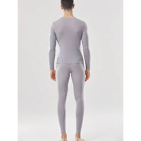 Autumn and Winter Men's Thermal Underwear Set - Semi-Transparent Comfortable Stretch Warm Top and Pants