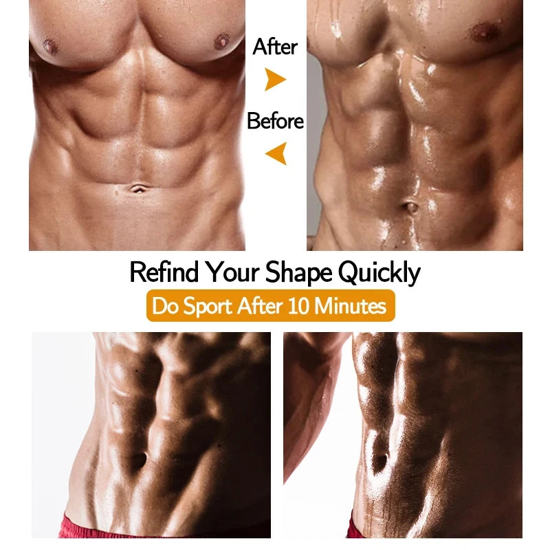 Men Sauna Sweat Short Sleeves Heat Trapping Shirts Sauna Suits Shapewear Waist Slimming Shaper Tops Workout Compression Shirts