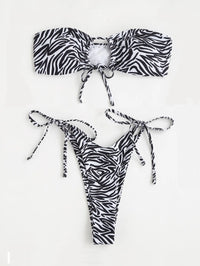 ZTVitality Zebra Bikini Print Sexy Bikinis 2023 New Arrival Padded Bra Bandage Low Waist Swimsuit Female Swimwear Women Biquini