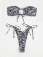 ZTVitality Zebra Bikini Print Sexy Bikinis 2023 New Arrival Padded Bra Bandage Low Waist Swimsuit Female Swimwear Women Biquini