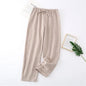 Cotton Men Pajama Pants Spring Autumn Male Trousers Home Pants Solid Casual Large Size Loose Drawstring Sleep Bottoms Sleepwear