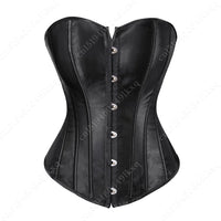 Bustier Corset Tops for Women Overbust Satin Sexy Lace Up Corset Gold Gothic Corset and Bustiers
