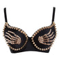 Lady Sexy Bra Punk Rock Corset Vest Women Luxury Bralette Tops Fashion Brassiere Lingerie Steampunk Burlesque Bustier