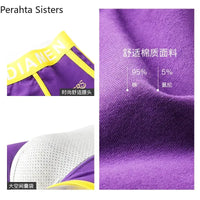 3 Pieces Mens Boxer Shorts 2024 New Multicolor Cotton Mens Underwear Boxer Summer Mid Waist Underpants Breathable Men's Panties