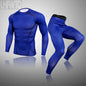 Men's Compression Sports Thermal Underwear Men Clothing Winter Sports Rashgard Track Suit Gym Bodybuilding Suit Second Skin Sets
