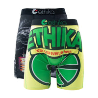 ETHIKA 2Pcs Men Boxershorts Mesh Breathable Crotch Mens Panties Men Underpants Underwear Plus Size Men's Boxers Briefs Trunks