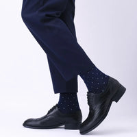 5Pairs/Set Mens Business Fashion Long Socks High Quality Cotton Crew Stocking Black Cool Breathable Male Casual Chinel Dot Socks