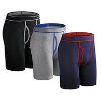 3pcs Front Opening Man Underware Cotton Men's Panties Print Mens Boxers Shorts Family Sexy Male Underpants Sports