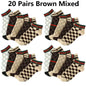 5/10/20 Pairs Winter Socks Men Short Breathable Luxury Socks Designer Brand Low-Cut Fashion Trendy Ankle Socks Geometric Pattern