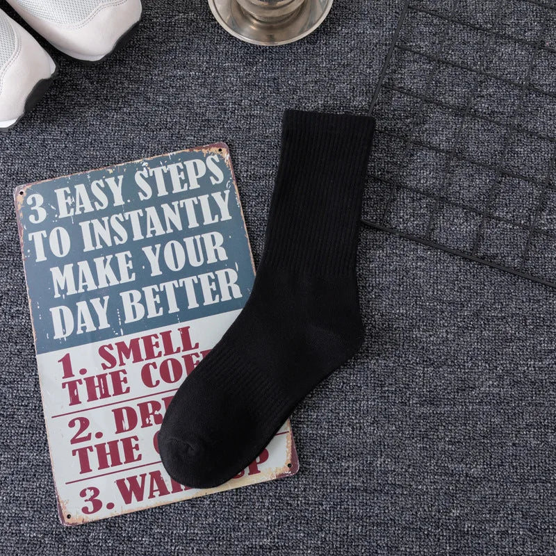 5pairs 2026 NO MOQ Custom Embroidered Mens Crew Unisex Basketball Sport Cotton Logo Socks Men With Logo