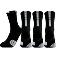 4Pair Men Women Sport Socks Football Basketball Baseball Rugby Soccer Cycling Running Hiking Tennis