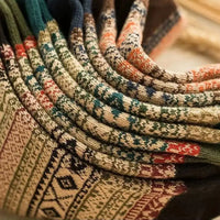 Men's Socks Retro Ethnic High Tube Stocks Autumn Winter Thick Warm Socks Japanese Thick Ins Socks Breathable