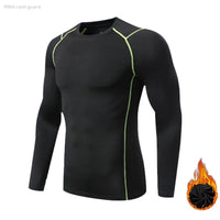 Fleece Underwear Men's Winter Thermal Shirt Pants First layer Long johns Warm Sweat Suit Compression Base Layer Sports tights