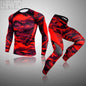 Men's Compression Sports Thermal Underwear Men Clothing Winter Sports Rashgard Track Suit Gym Bodybuilding Suit Second Skin Sets