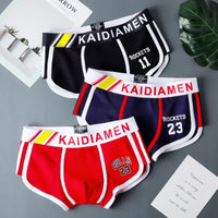 3 Pieces Mens Boxer Shorts 2024 New Multicolor Cotton Mens Underwear Boxer Summer Mid Waist Underpants Breathable Men's Panties